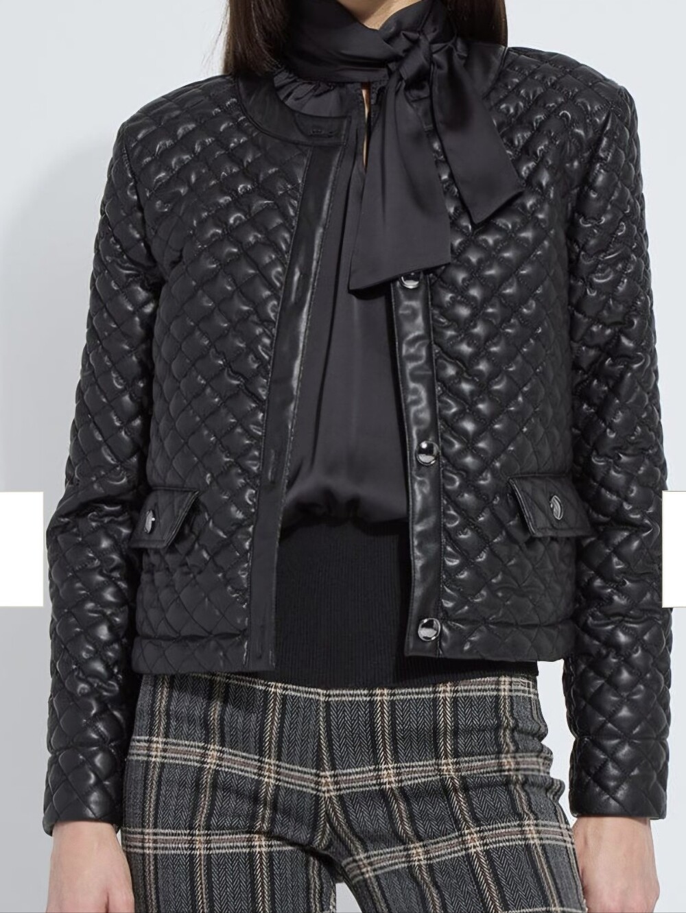 NWT - Lysse -Aurelle Quilted Vegan Leather Jacket, Size Small